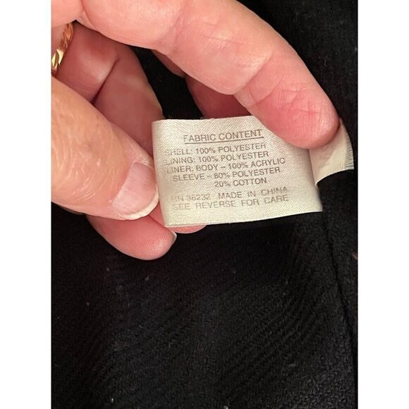 Gallery Petite Brown Coat REMOVEABLE LINING WOMEN'SSZ  PM Polyester/Acrylic Blen - Picture 5 of 14